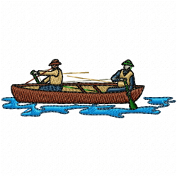 Fishing Embroidery Design 6